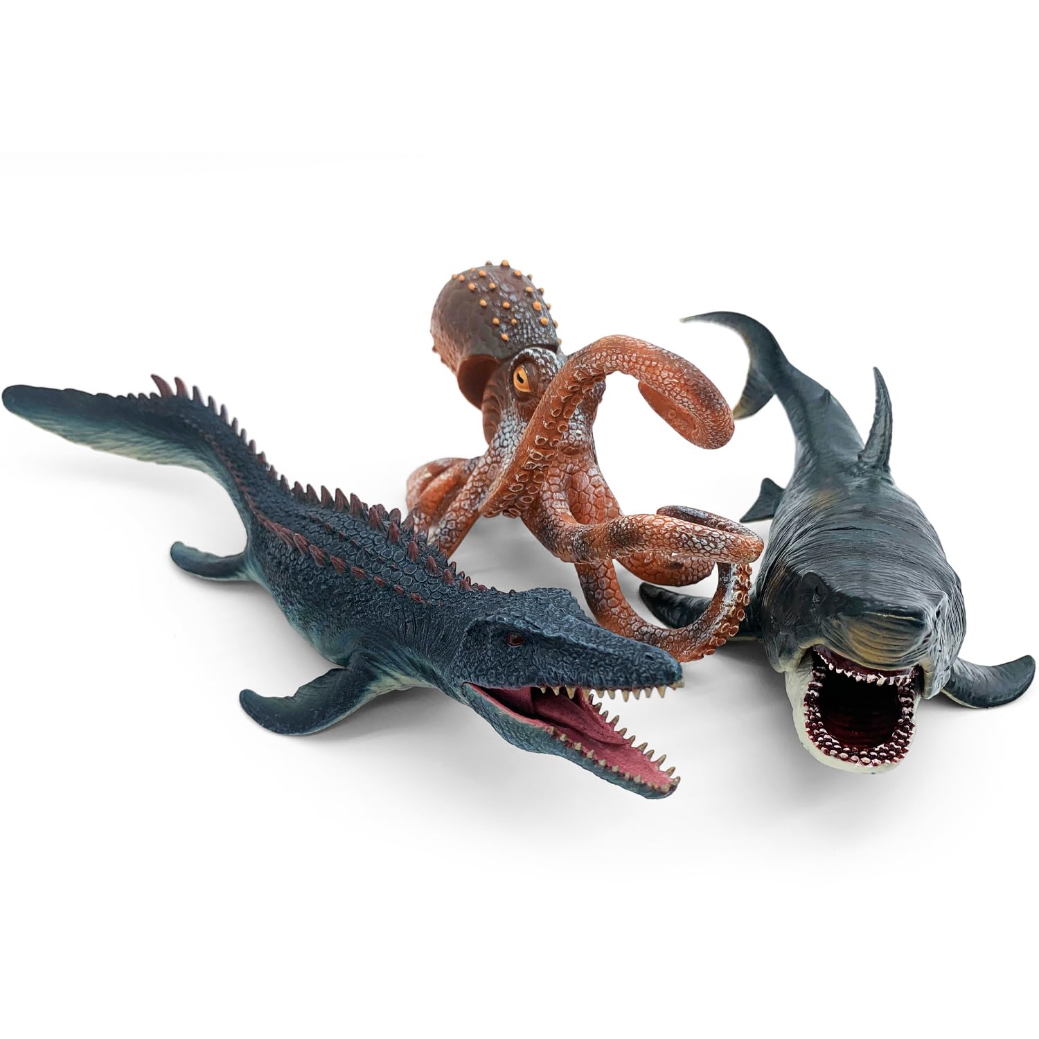Movable Jaw Ocean Animal Set, 13" Mosasaurus - Image 3