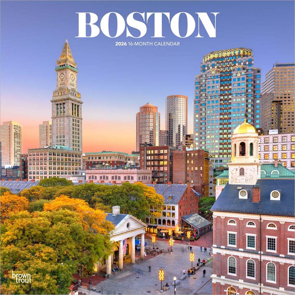 Boston 2026 - 16-Monatskalender: Original BrownTrout-Kalender [Mehrsprachig] [Kalender]