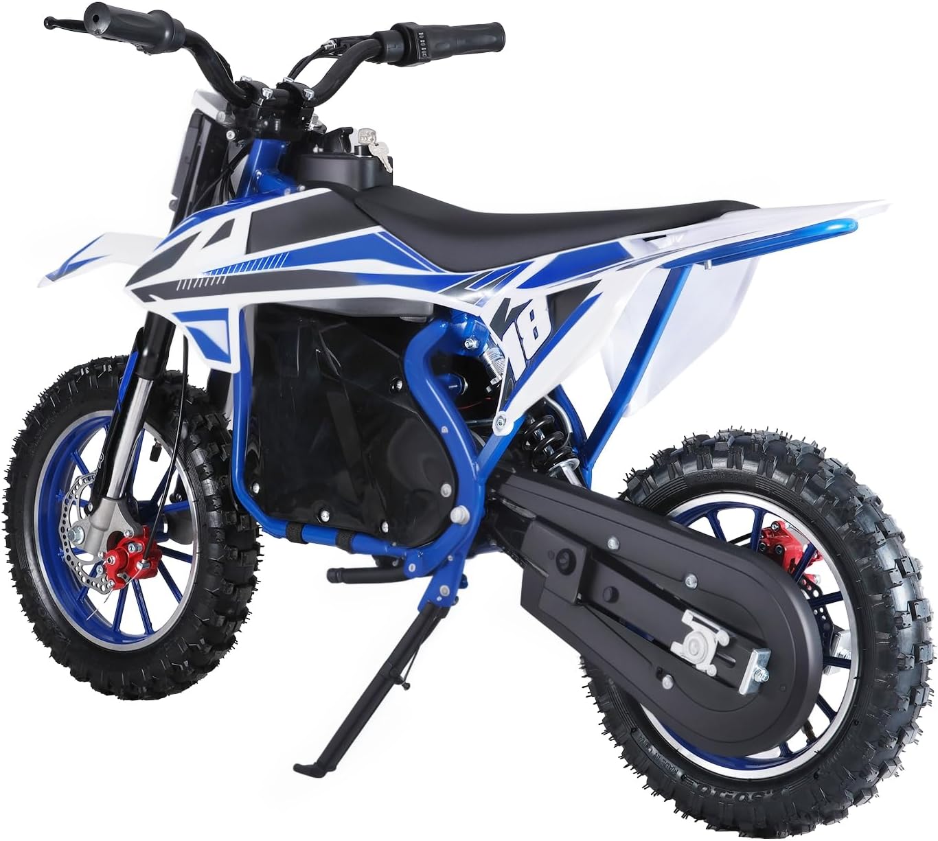 2026 Electric Dirt Bike for Kids, Kids Electric Motocross Bike, Off Road Mini Motorcycle, Electric Pocket Motorbike with High-Performance Motor and Battery, 10 Inch Tires Blue