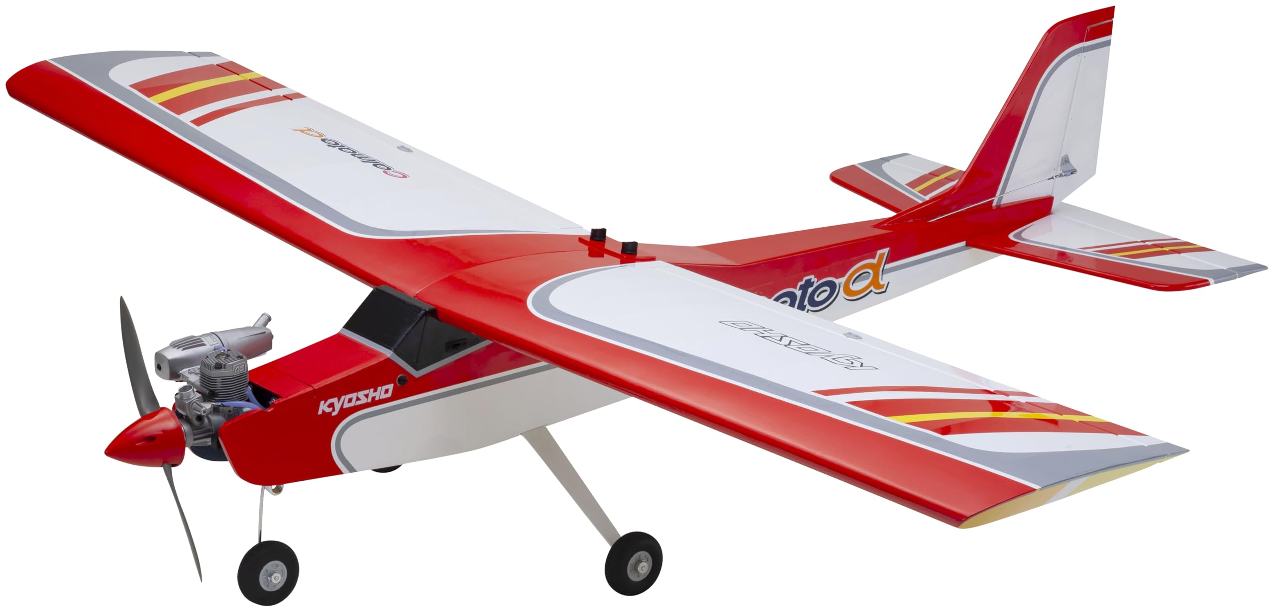 ラジコン飛行機　カルマートα　サイトー４サイクルエンジン付き もうすぐ発売！ カルマートアルファ40タフロン仕様 | KYOSHO RC BLOG