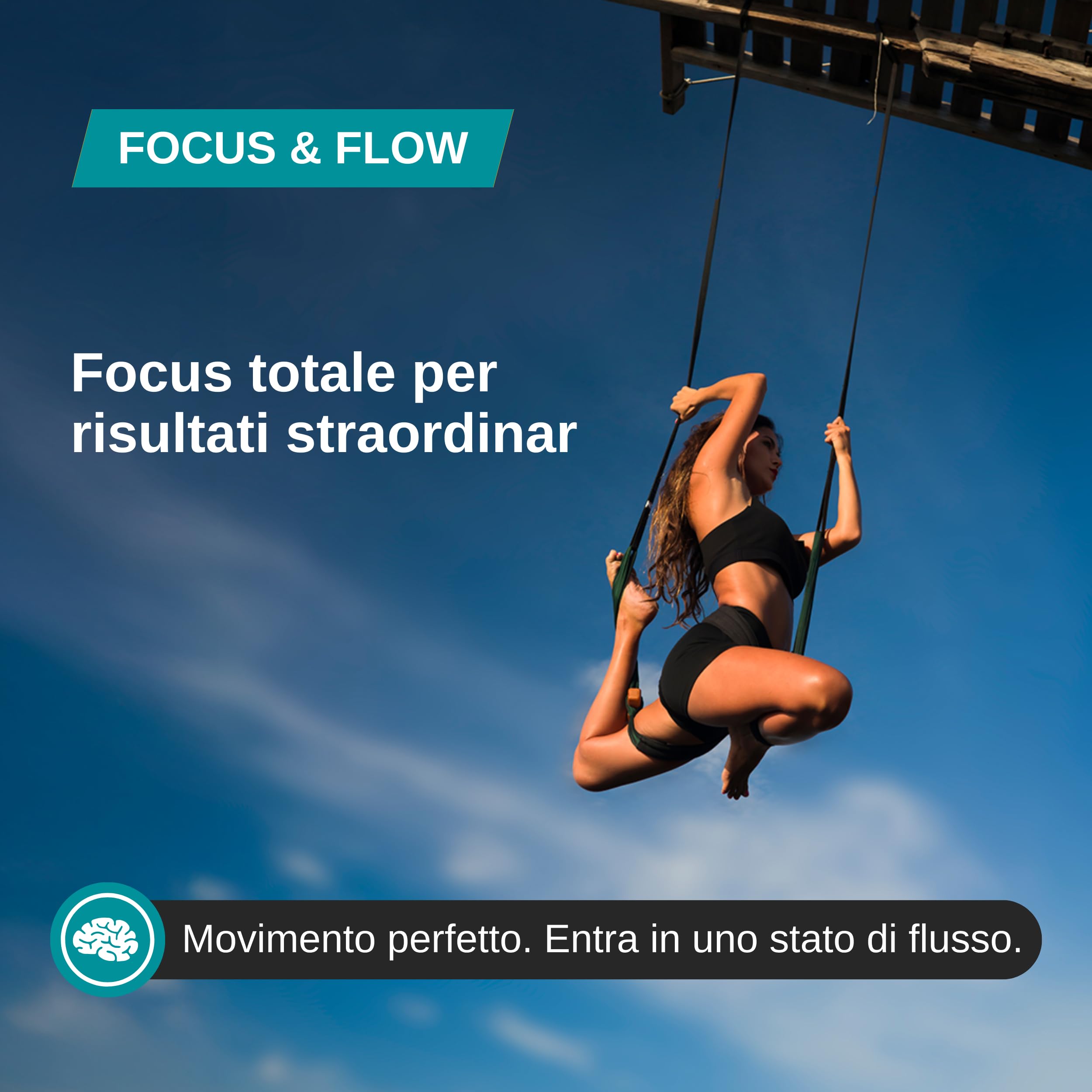 L Teanina, Ginkgo Biloba, Ashwagandha – Nootropico con Bacopa Monnieri, caffeina naturale, vitamine B6 & B12 ad alto dosaggio | Focus, concentrazione & energia senza nervosismo | 90 capsule vegane