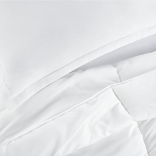 Miniatura 4 de SERTA Simply Clean - Juego de edredón de 3 piezas, hipoalergénico, ultra suave, tamaño matrimonialqueen, color blanco