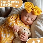 ADFO Lifelike Reborn Baby Dolls, 20 inch Realistic Newborn Real Life Baby Girl Dolls Soft Full Body Vinyl Girl Baby Dolls with Clothes and Toy Gift for Kids Age 3+