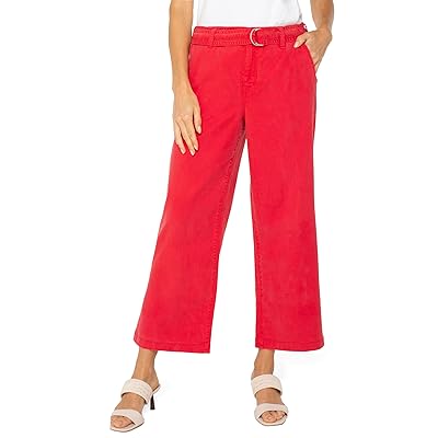 Liverpool Los Angeles Stride High rise Crop Wide Leg With Self Belt Women