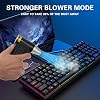Compressed Air Duster-100000RPM Super Power Cordless Electric Air Blower Duster,3-Gear Adjustable Mini Blower with Fast Charging, Dust Blower for Computer, Keyboard, House, Outdoor and Car