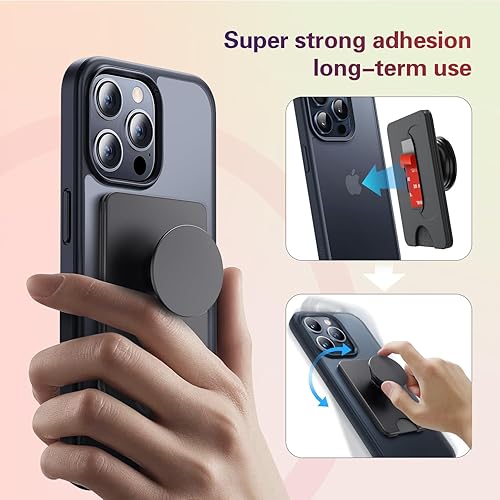 Miniatura 3 de 3 piezas de base adhesiva para cartera Pops + tiras adhesivas desmontables de piezas de repuesto para cartera de enchufe Plus y cartera con 3 cintas