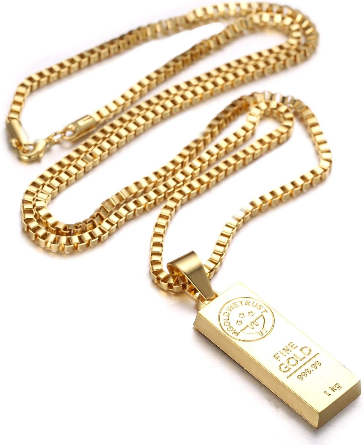 Hip Hop Rapper Faux Gold Chain Necklace Chunky Necklace Chain for 80’s