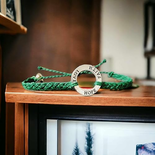 Miniatura 3 de Pulseras Mabuhay, para concientización sobre el cáncer de hígado, amor, esperanza, fe, en apoyo de seres queridos que luchan contra el cáncer,