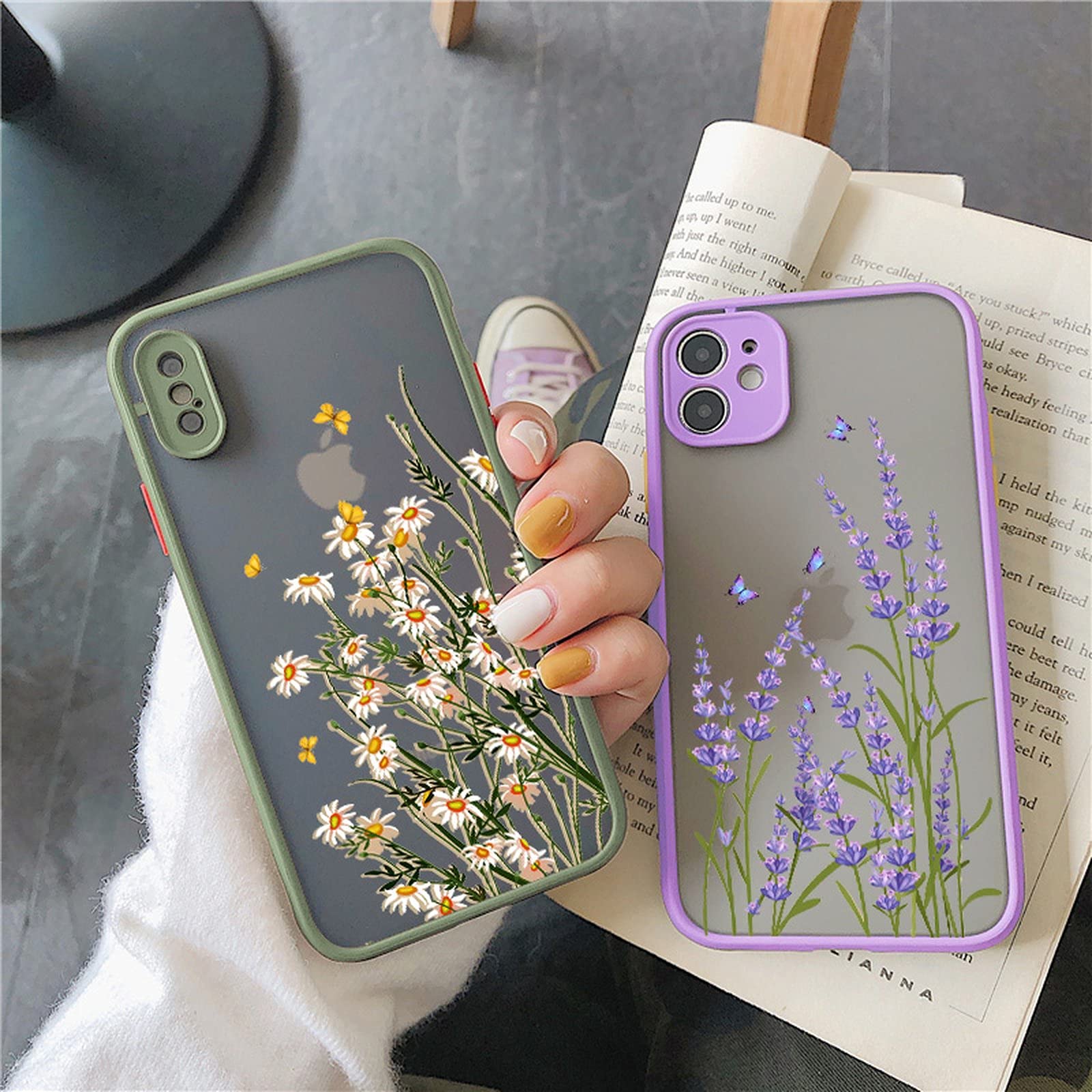 Amazon | for iPhone12用ラベンダーフラワーフォンケース13mini 11 pro