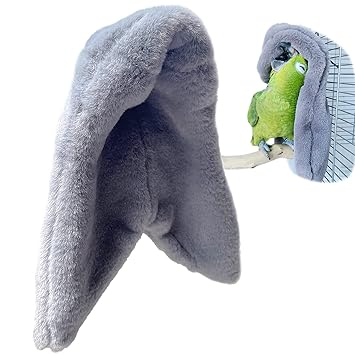 OperSeven Cozy Corner Fleece Bird Blanket,Bird Cozy Corner, Parrot Cage,Snuggle Hut Warm Bird Nest House Bed Hanging Hammock Toy