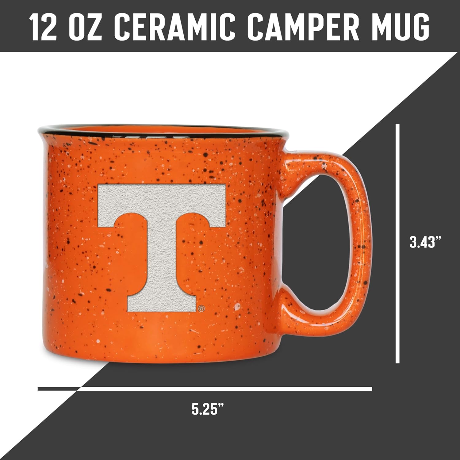 Rico Industries NCAA Speckle 12oz Laser Engraved Campfire Mug - Image 8