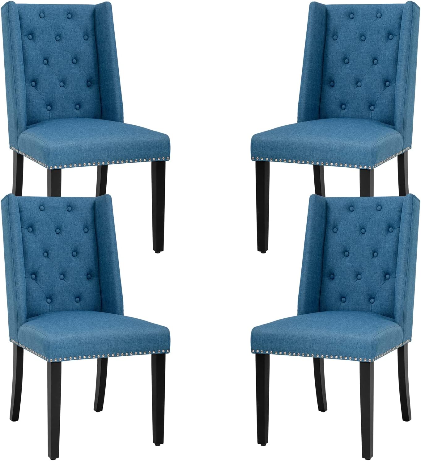 FDW Dining Chairs Set of 4 Kitchen Chairs for Living Room Dining Room Chairs Side Chair for Restaurant Home Kitchen Living Room
