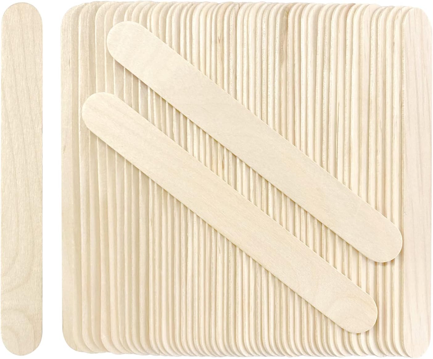 500 Pack 6 Inch Jumbo Craft Sticks in Bright Colors Wooden Popsicle Sticks Arts