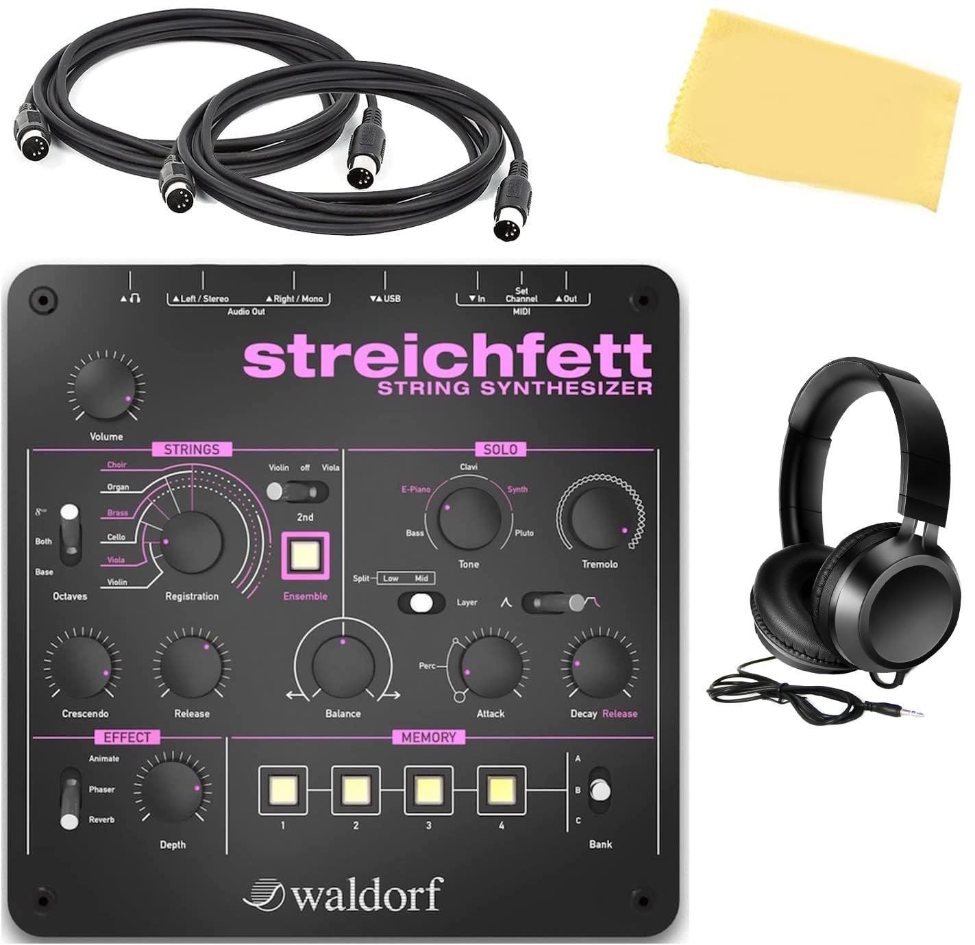 waldorf streichfett ストリング　シンセサイザー Waldorf Streichfett String Synthesizer: 100% Sound Demo