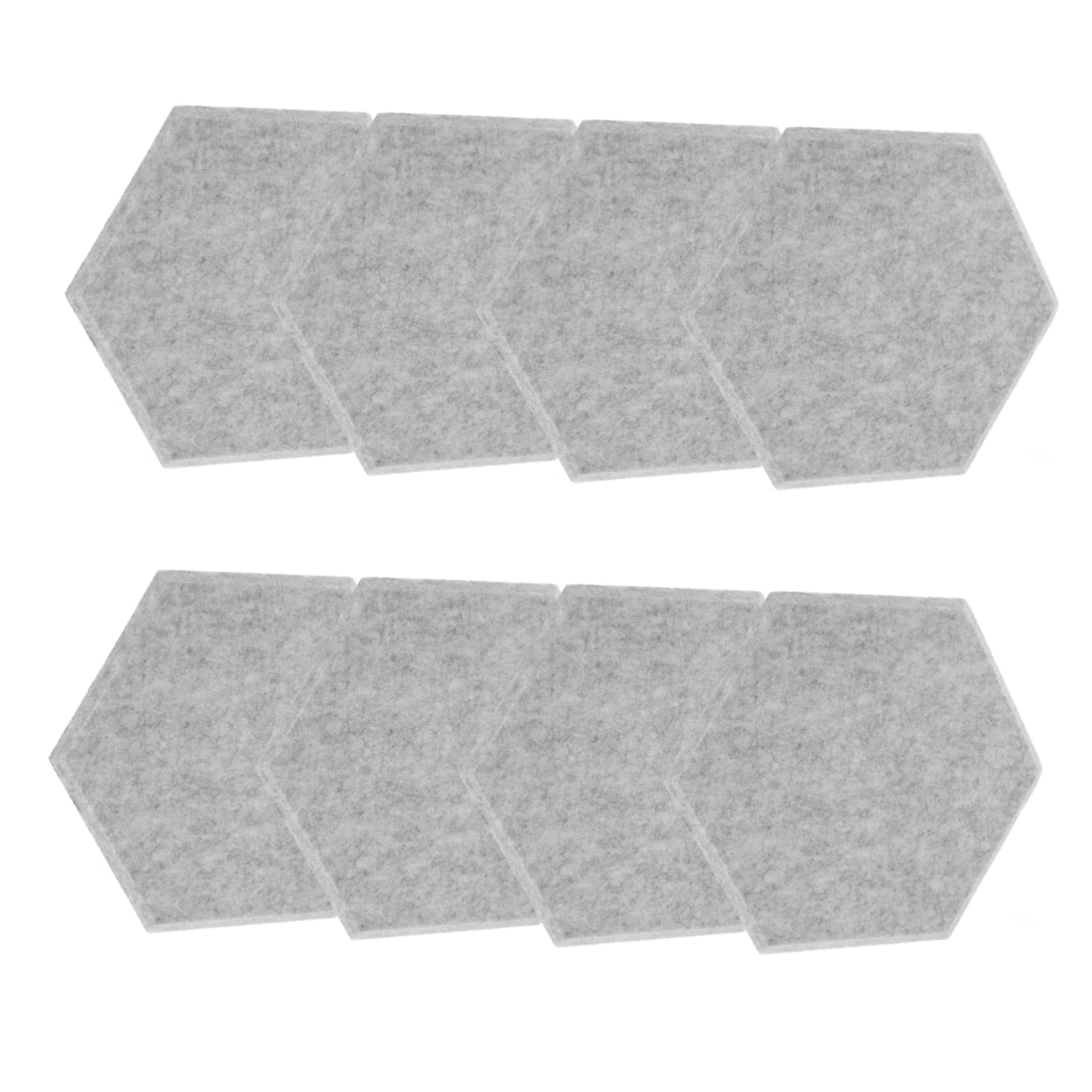 Panel de Pared Insonorizado 12 Piezas, Fieltro 3d Plateado