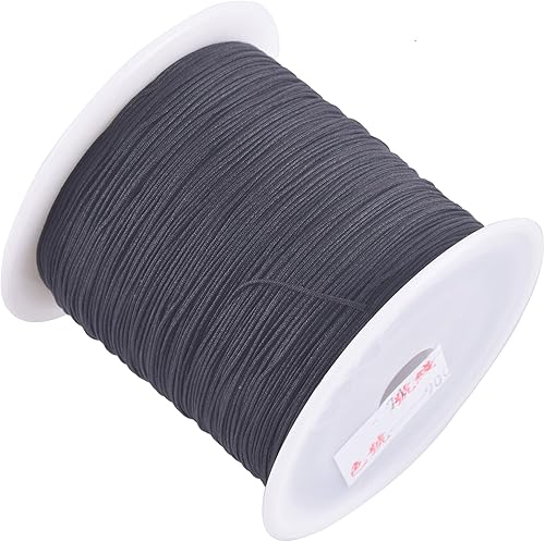 Miniatura 3 de KONMAY 1 rollo de cuerda de nailon para hacer pulseras de 150 yardas, trenzado de nailon Shamballa Macramécordón de cuentas, cordón de nudo chino,