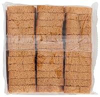 Vista 4 de Les Trois Petits Cochons - Mini tostadas orgánicas de trigo integral (2.8 onzas), paquete de 3