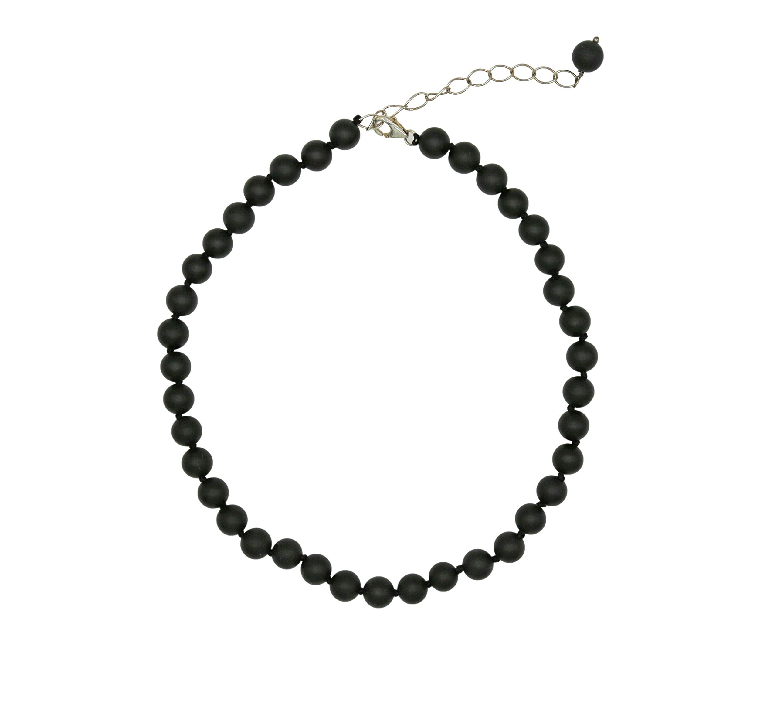 MGR MY GEMS ROCK!Beaded Semi Precious Stone Alternating Stone or Same Stone Collar or Choker Necklace for Wome, 14.50" Long with 3" Extender.