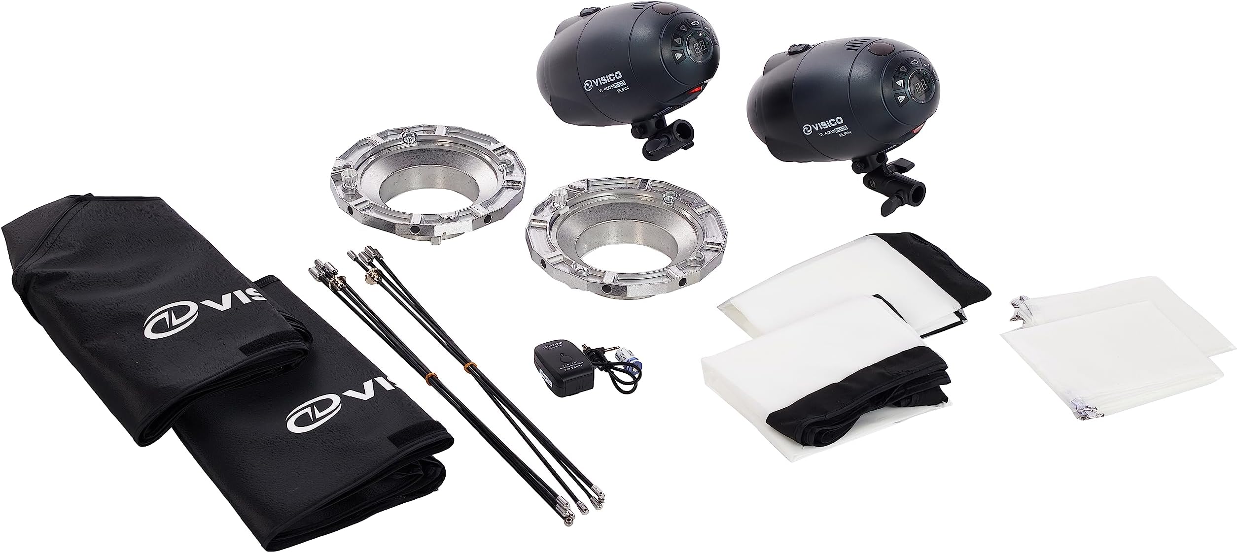 Photo Lighting Vl 400Plus Valued Kit, Black/White, VSC-116, Photo Lighting Kit
