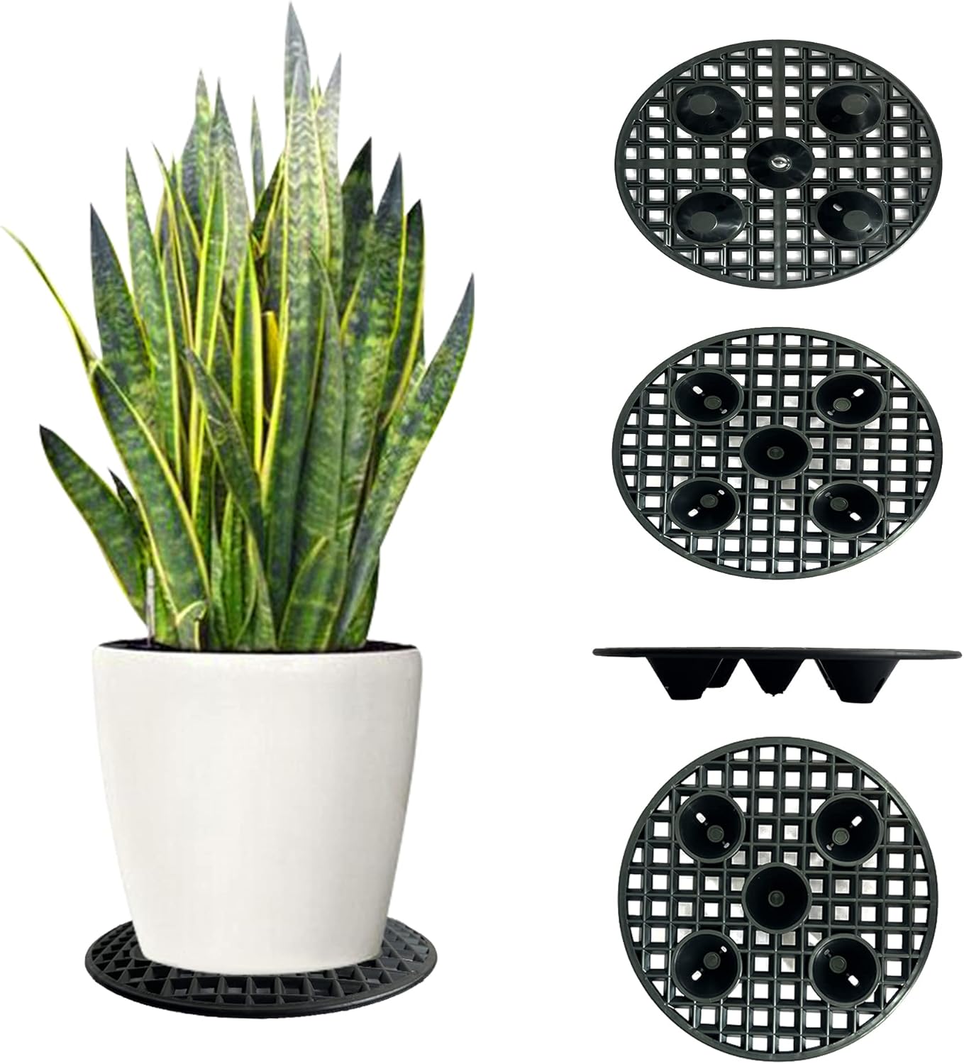 4 PCS Plant Level Pot Elevator, 7.87 inch Plant Riser to