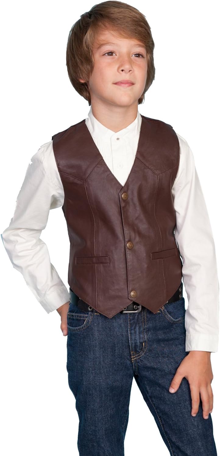 Scully Boys' Lambskin Vest