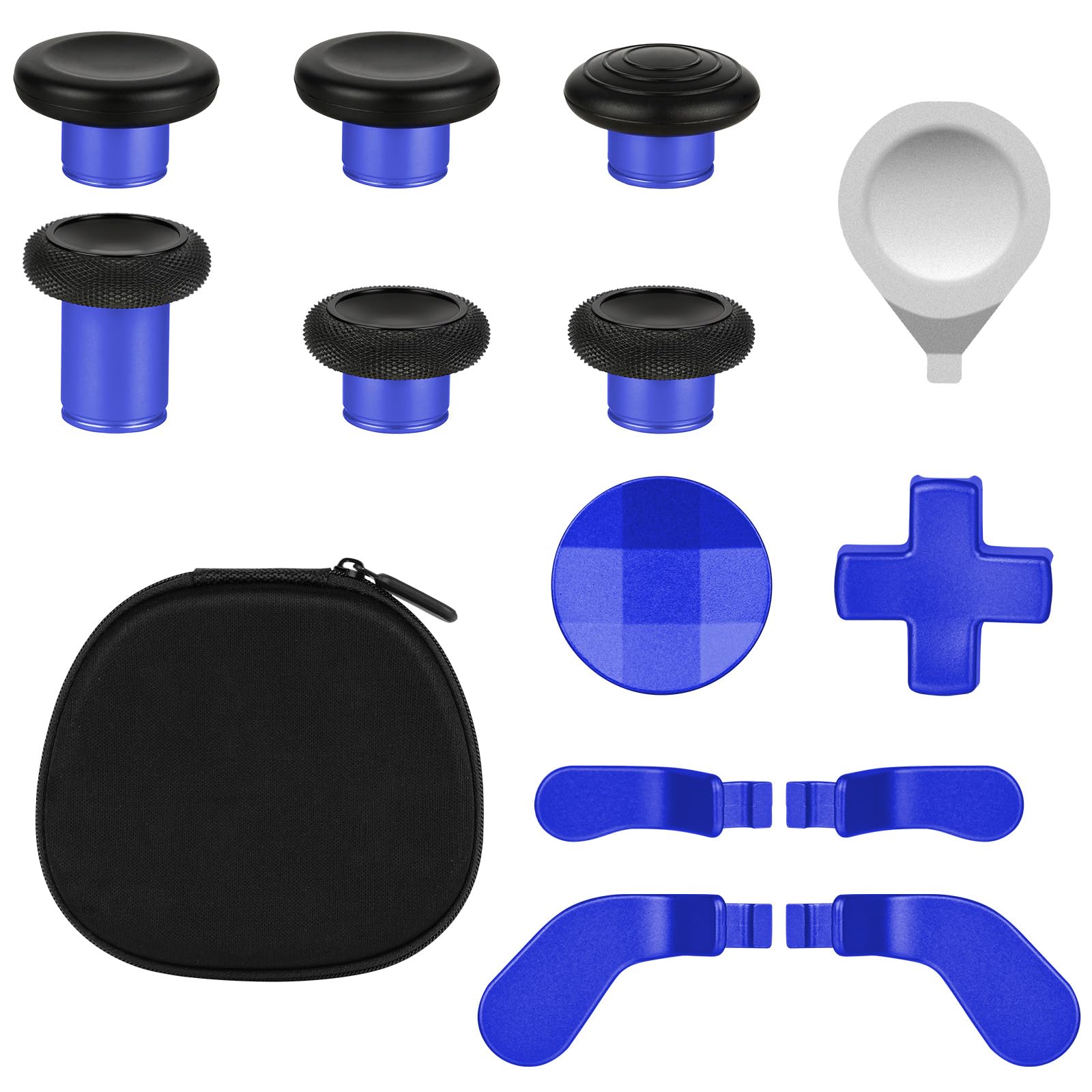 AXFEE 13 en 1 Metal Thumbsticks, Joysticks avec D-Pad Bouton Palettes magnétiques Métal, pour Xbox One Elite/Elite Series 2 Core Manette, Bouton de Remplacement pour Xbox One Elite Series 2