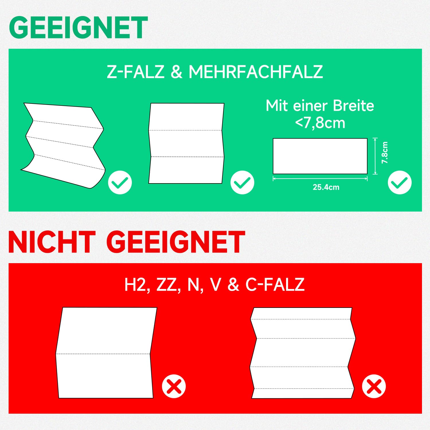 AIKE Papierhandtuchspender Wandmontiert ohne Bohren, kompatibel Z/N-Falz Für Papierfaltengröße 25,3 x 8 (cm) oder Kleiner, Handtuchspender Fasst 200 Blatt Papier