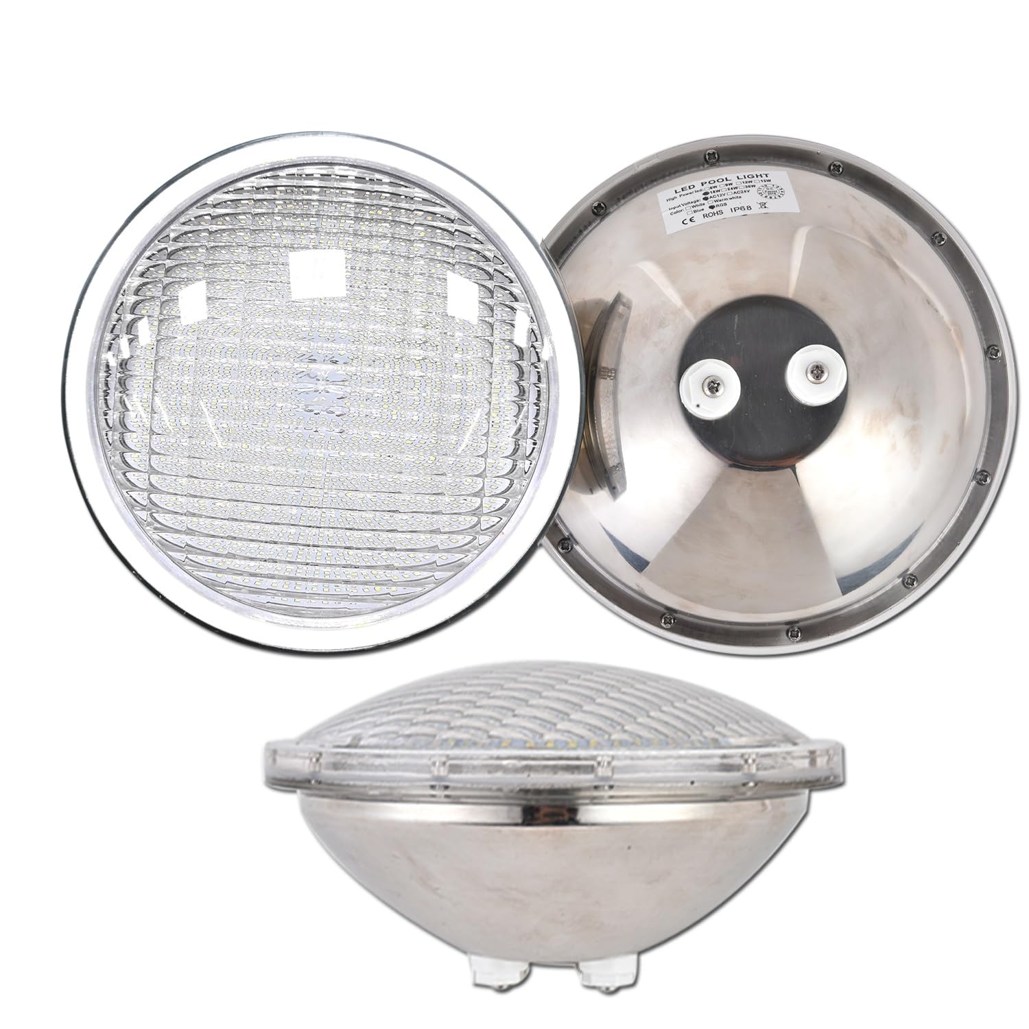 BARCELONA LED Faretto LED per piscina sommersa PAR56 24W 12V AC, luce bianca potente, IP68 impermeabile, risparmio energetico, illuminazione sicura e duratura per piscine e fontane