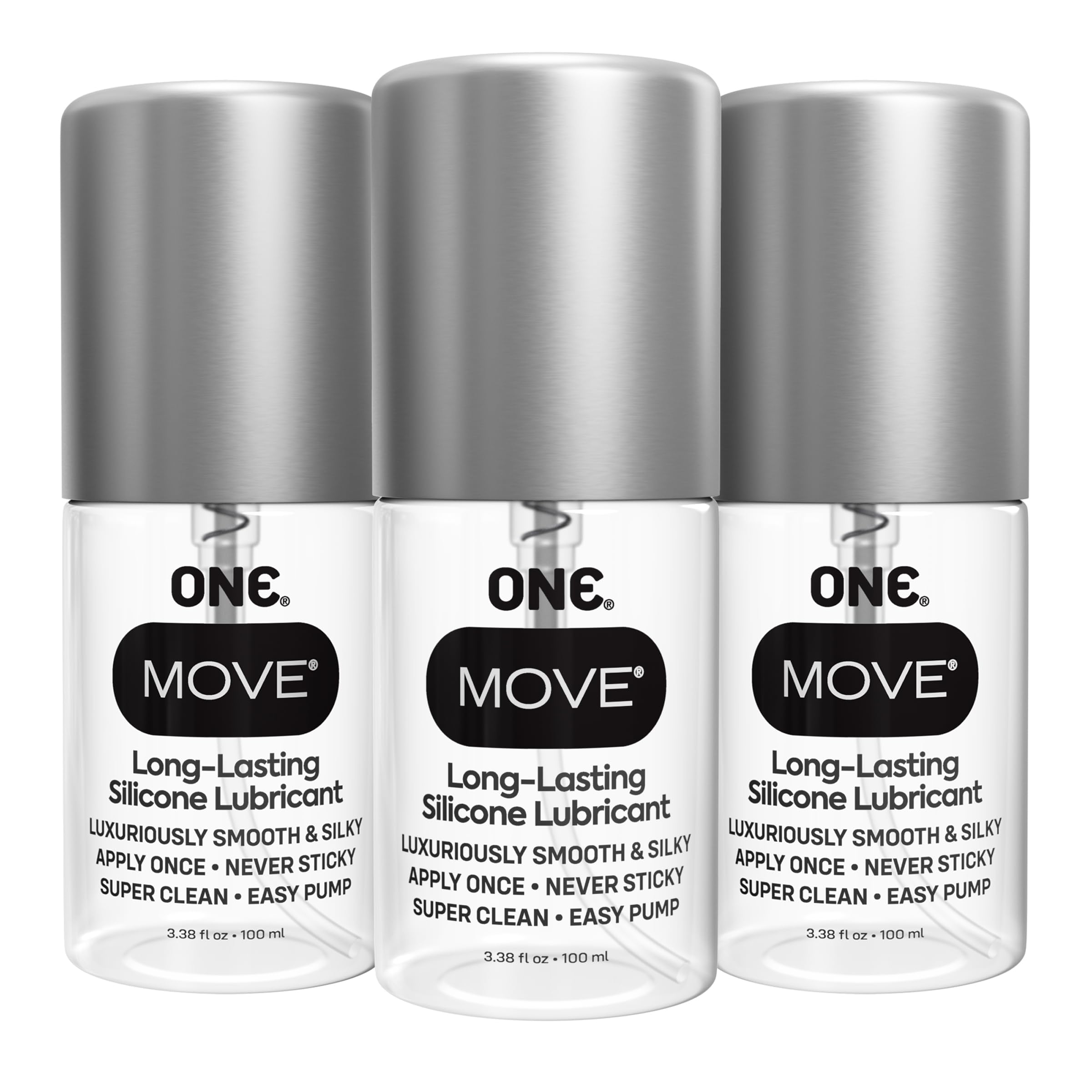 Amazon.com: One Condoms One Move Lubricant, 100 Ml, 3 Pack : Health &  Household