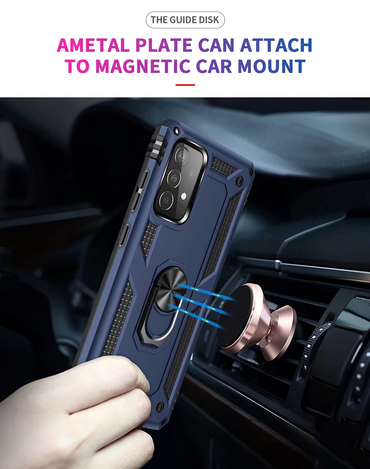 Phone Case TingYR Funda Para Nothing Phone 1, Soporte Giratorio De Anillo De 360 Grados, Cubierta De Teléfono A Prueba De Golpes De TPU/PC, Carcasa Para Nothing Funda Cmf Phone 1