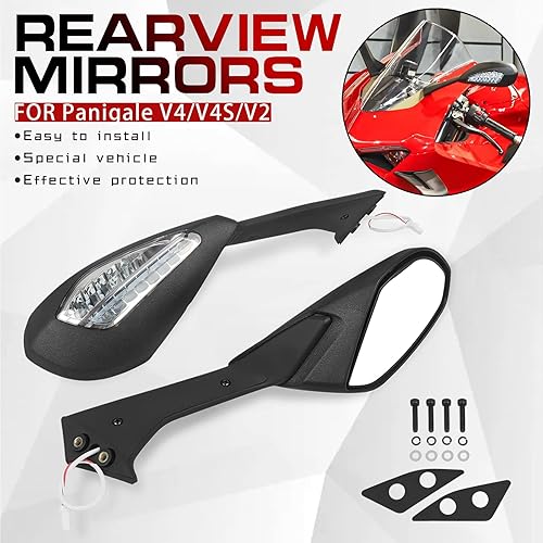 Miniatura 6 de Espejo retrovisor lateral de motocicleta ajustable para Ducati Panigale V2 V4 V4S