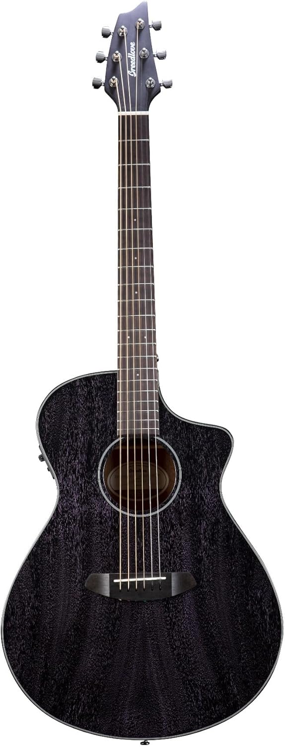 Breedlove Rainforest S Concert CE African Mahogany Soft Cutaway 6-String Acoustic Electric Guitar with Fishman Presys I Electronics (Orchid)