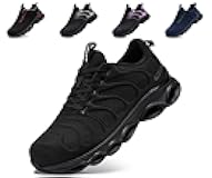 LARNMERN Steel Toe Shoes for Men Women Wide Lightweight Safety Sneakers Comfortable Safety Shoes Colorful Tennis Work Shoes
