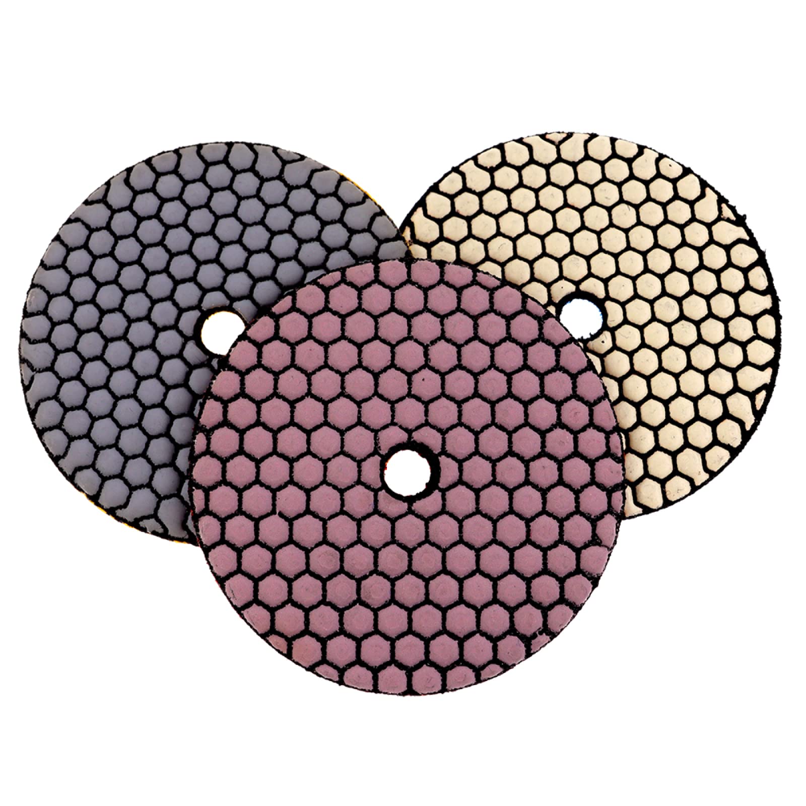 Disque de coupe en diamant, disque de coupe, Lot de 7 tampons de polissage à sec de 5 pouces, tampons de polissage diamantés tranchants et flexibles de 125 mm for disque de ponçage en granit, marbre,