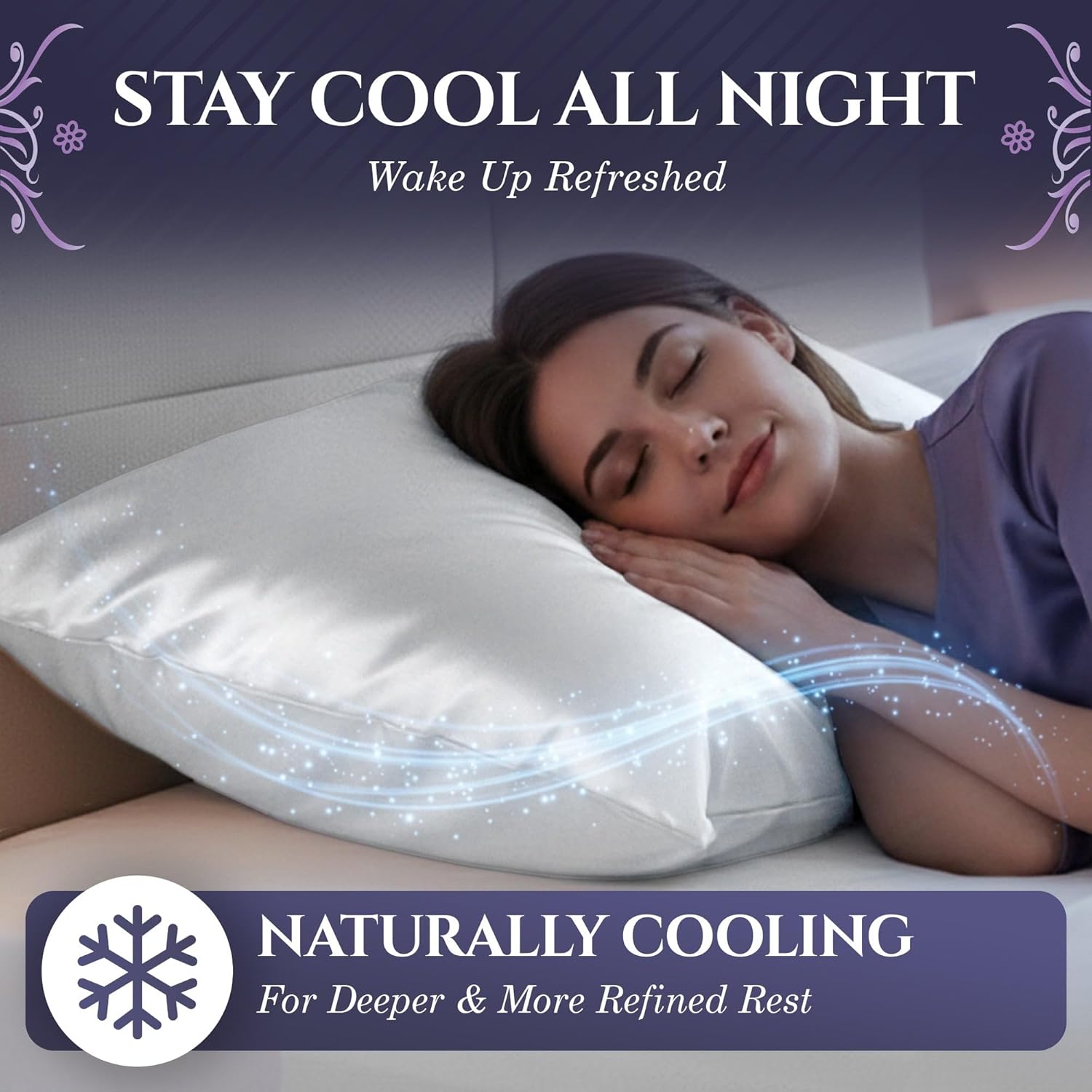 DECOLURE 100% Pure Mulberry Silk Pillow Case Standard Size – Highest Grade 30 Momme 6A+, Luxuriously Soft & Cooling Silk Pillowcase for Hair & Skin, Hypoallergenic, Breathable, Hidden Zipper (White) - Image 5