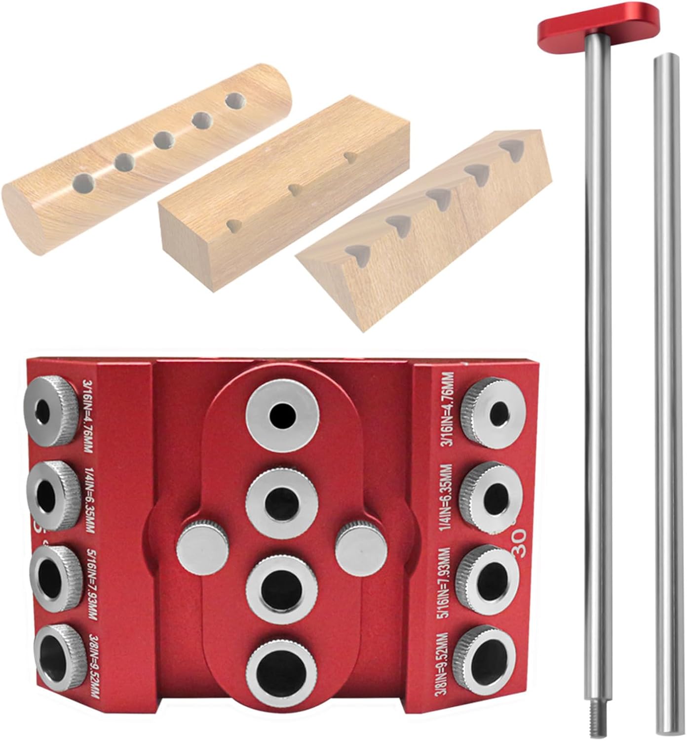 Woodworking Hole Drill Guide With 30 45 90 Adjustable Angles Perfect Tool For Woodwork Studios And Schools Aluminium Alloy Drill