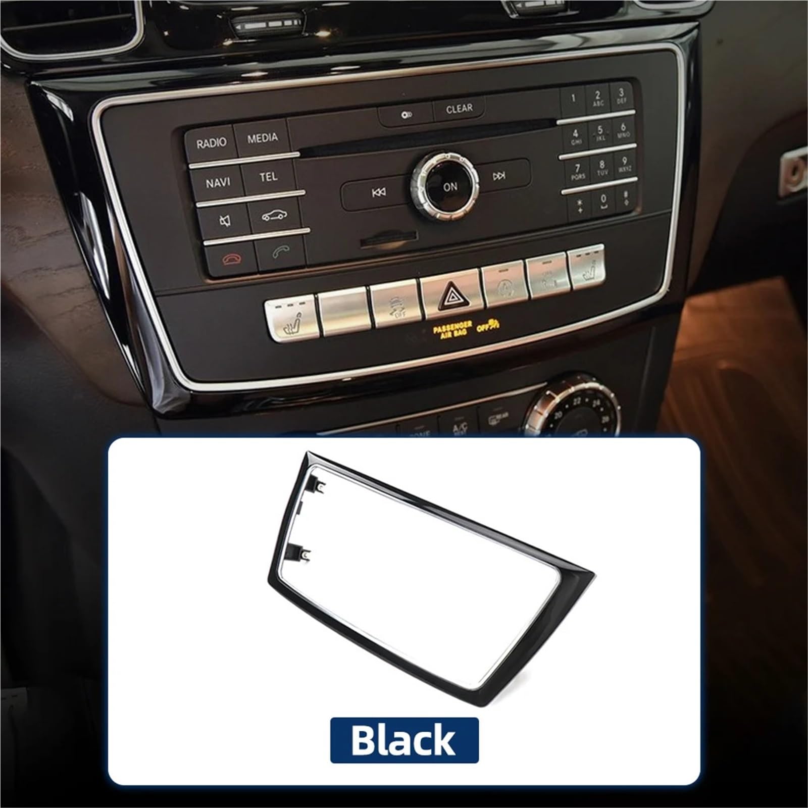 Konsola Środkowa Pasuje do Mercedesa W166 W292 Konsola środkowa Klimatyzacja Panel CD Osłona Ramka 1666802317