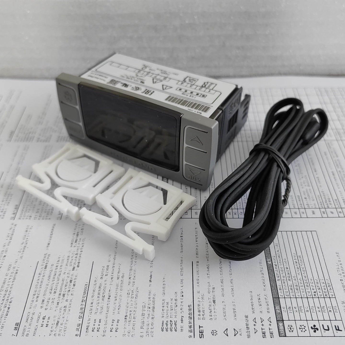 Termostato digitale XR02CX-5N0C1 230V regolatore temperatura per refrigerazione 0/+60°C compatibile Dixell XR02CX - Senza sonda