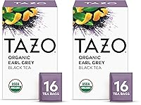 Vista 10 de TAZO Té orgánico Earl Grey para la salud y el bienestar, alto contenido de cafeína y sabor audaz, 16 unidades (paquete de 6)