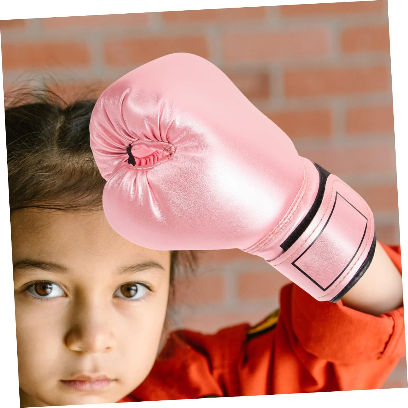 Kisangel 1paio Guantoni Boxe Per Sparring Regolabili Pu Imbottitura Per Kickboxing e Thai Per Allenamento e Sport Combattimento Rosa