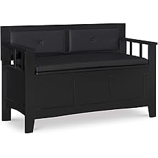 Linon Home Dcor Linon Home Decor Cynthia Storage Bench, 50"w x 17.25"d x 32"h, Walnut