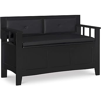 Linon Home Dcor Linon Home Decor Cynthia Storage Bench, 50"w x 17.25"d x 32"h, Walnut