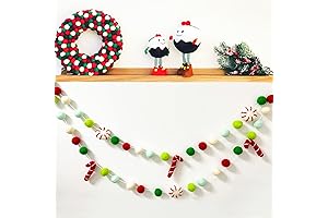 Christmas Handcrafted Felt Garland for Festive Decor