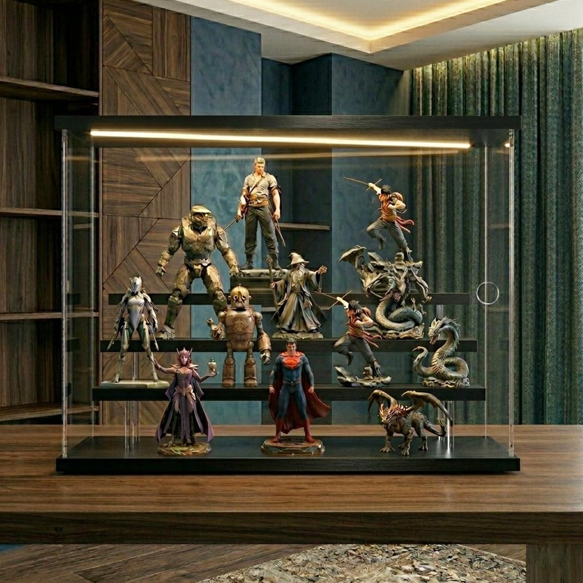 Amazon.co.jp: 【WNJAPAN】4段 コレクションケース アクリル 幅32cm