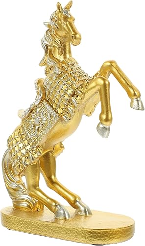 Adorno de caballo de guerra, estantería vintage, decoración de mesa, estantería de mesa, escritorio de oficina, estatua de prosperidad, decoraciones