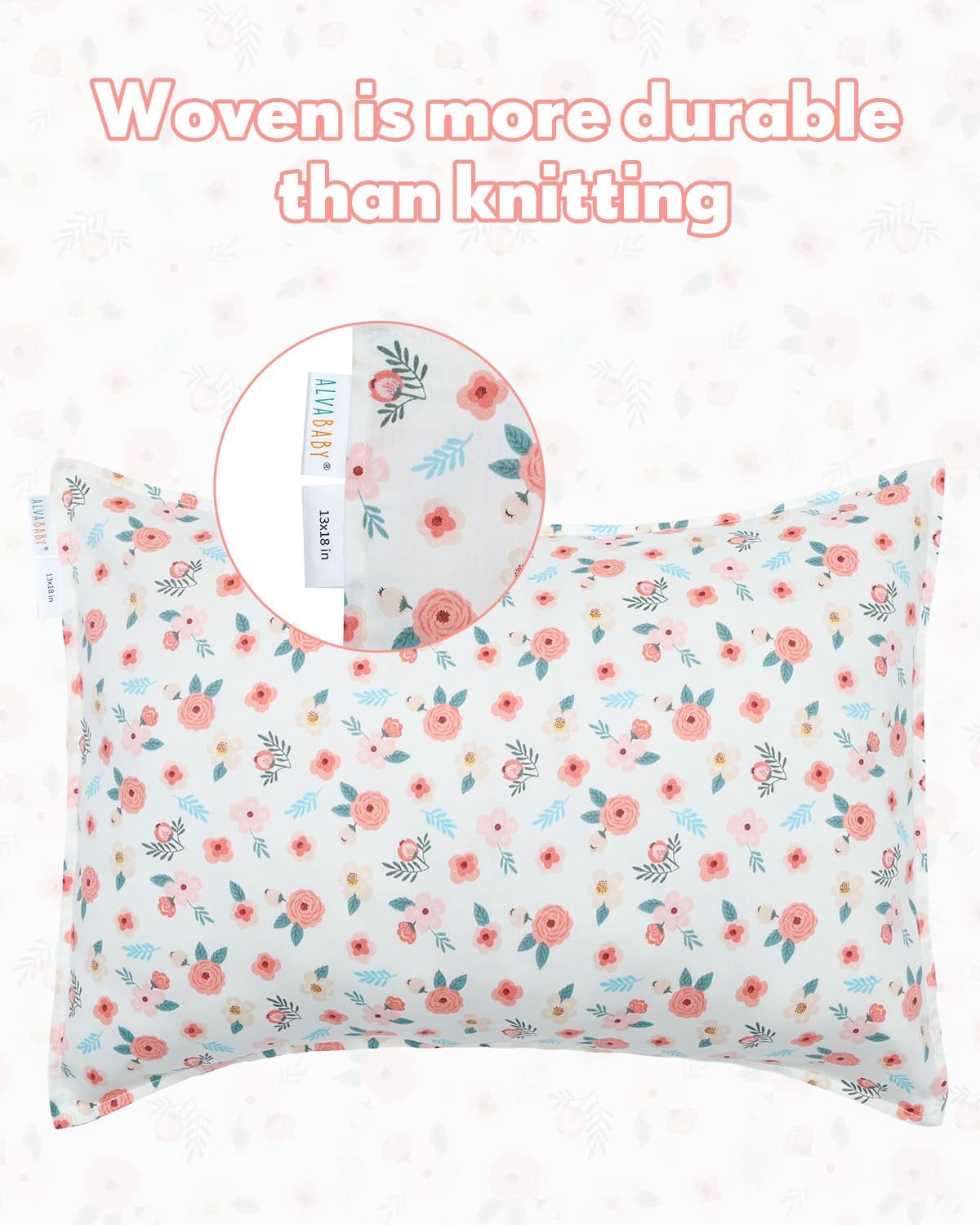 ALVABABY Toddler Pillowcases Fits 14x20in,13x18in Kids Cotton Baby 2 Packs Envelope Kids Pillow Cover for Boy Girl Sleeping Travel 2L-FTP17A