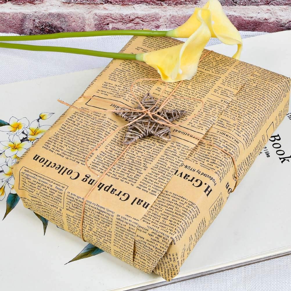 TIMESETL 656 Feet Floral Bind Wire Rustic Vine Wrapping Wire, Paper Covered Waterproof Craft Wrap Twine for Flower Bouquets Stem Wrap Florist (Khaki)