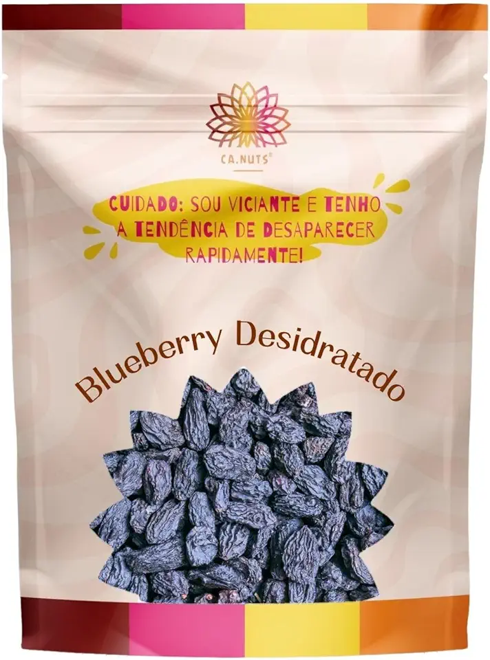 Mirtilo Desidratado Ca.Nuts 500g, cheio de antioxidantes