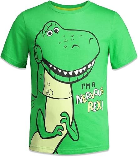 Miniatura 4 de Disney Toy Story Rex Slinky Dog Buzz Lightyear - Camiseta para niños (4 unidades)