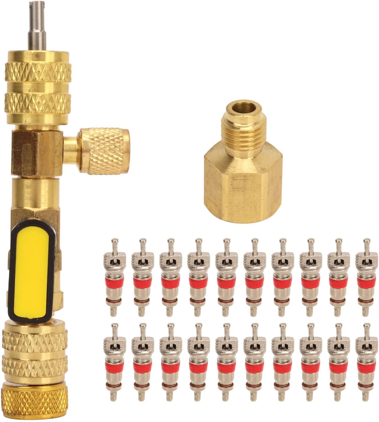 Herramienta Removedor e Instalador de Núcleo de Válvula AC, con 20 Núcleos